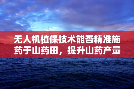 无人机植保技术能否精准施药于山药田，提升山药产量与品质？