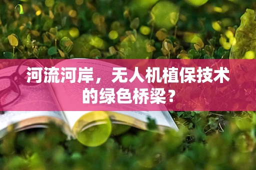 河流河岸，无人机植保技术的绿色桥梁？