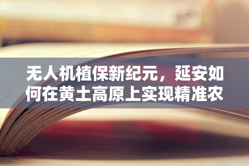 无人机植保新纪元，延安如何在黄土高原上实现精准农业的飞跃？
