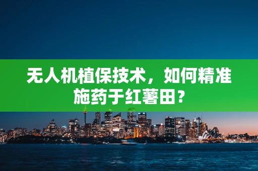 无人机植保技术，如何精准施药于红薯田？