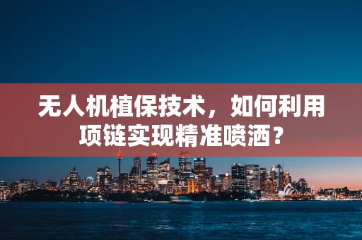 无人机植保技术，如何利用项链实现精准喷洒？