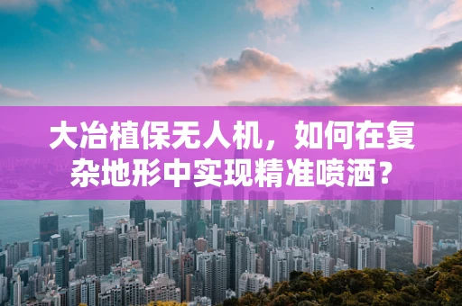大冶植保无人机，如何在复杂地形中实现精准喷洒？