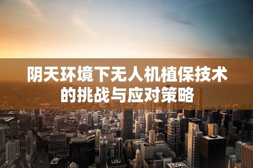 阴天环境下无人机植保技术的挑战与应对策略