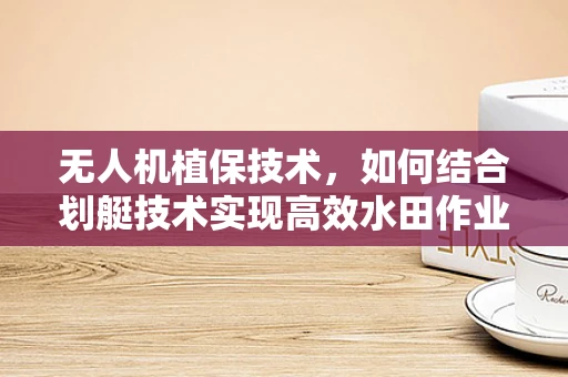 无人机植保技术，如何结合划艇技术实现高效水田作业？