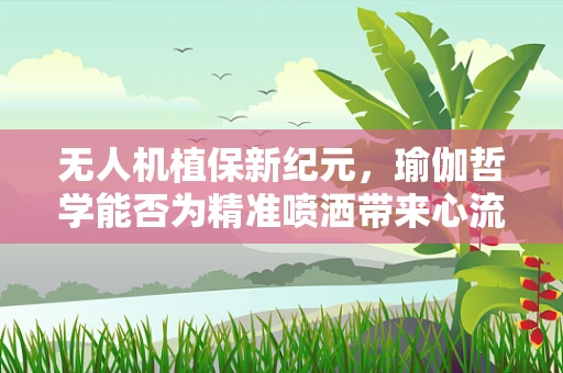 无人机植保新纪元，瑜伽哲学能否为精准喷洒带来心流体验？