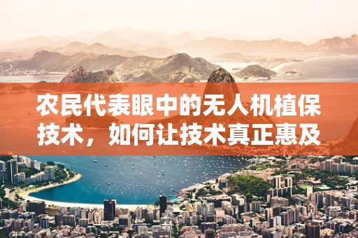 农民代表眼中的无人机植保技术，如何让技术真正惠及田间？