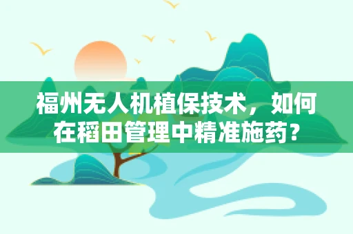 福州无人机植保技术，如何在稻田管理中精准施药？