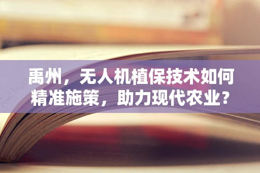 禹州，无人机植保技术如何精准施策，助力现代农业？