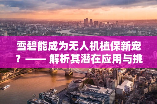雪碧能成为无人机植保新宠？—— 解析其潜在应用与挑战