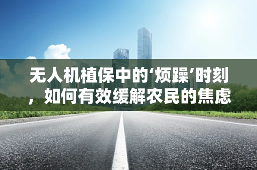 无人机植保中的‘烦躁’时刻，如何有效缓解农民的焦虑情绪？
