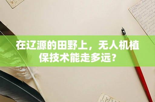 在辽源的田野上，无人机植保技术能走多远？
