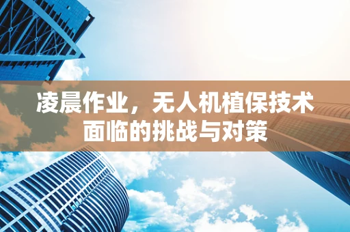 凌晨作业，无人机植保技术面临的挑战与对策
