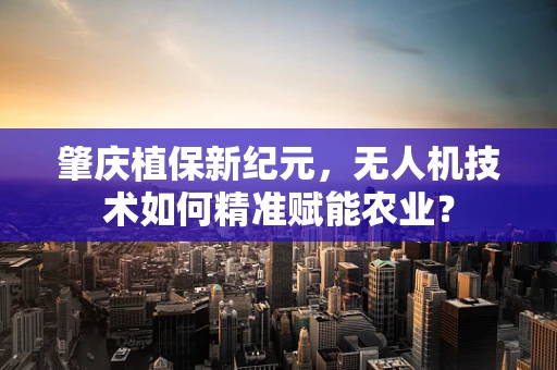 肇庆植保新纪元，无人机技术如何精准赋能农业？