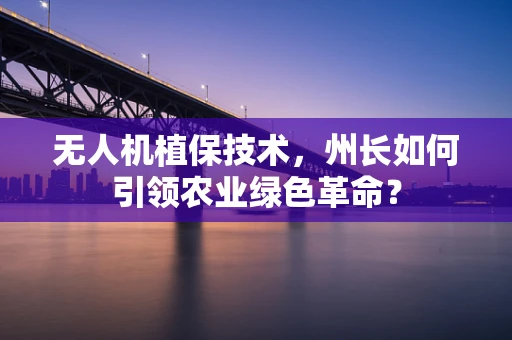 无人机植保技术，州长如何引领农业绿色革命？