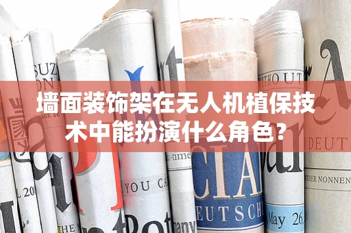 墙面装饰架在无人机植保技术中能扮演什么角色？