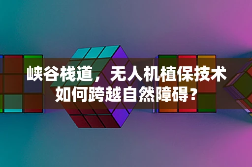 峡谷栈道，无人机植保技术如何跨越自然障碍？