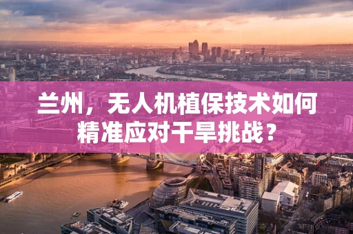 兰州，无人机植保技术如何精准应对干旱挑战？