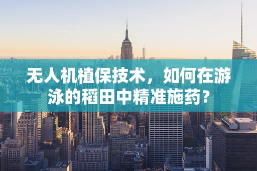 无人机植保技术，如何在游泳的稻田中精准施药？