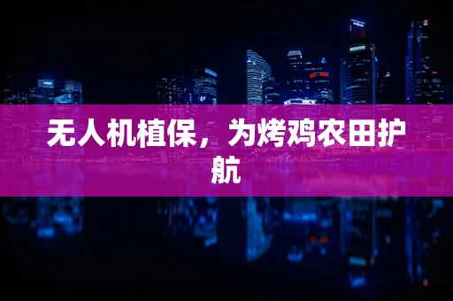无人机植保，为烤鸡农田护航