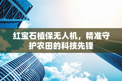 红宝石植保无人机，精准守护农田的科技先锋