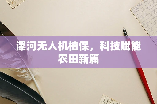 漯河无人机植保，科技赋能农田新篇