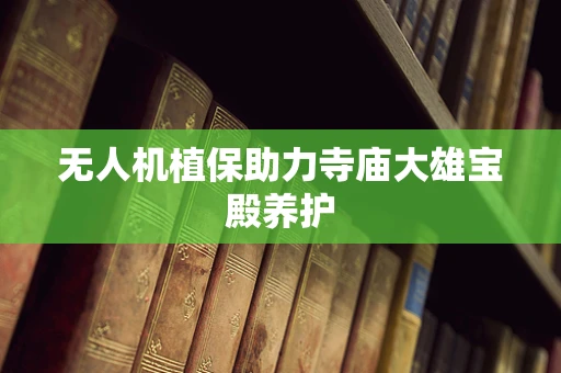 无人机植保助力寺庙大雄宝殿养护