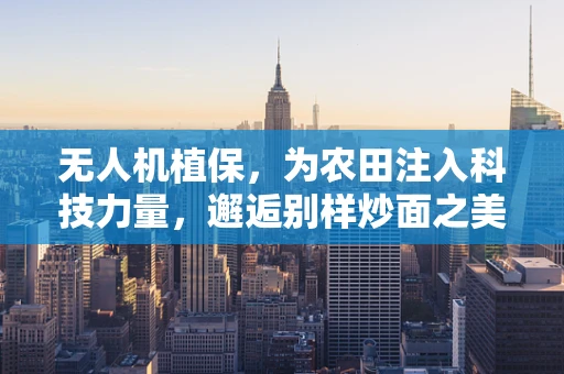 无人机植保，为农田注入科技力量，邂逅别样炒面之美