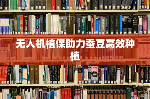 无人机植保助力蚕豆高效种植