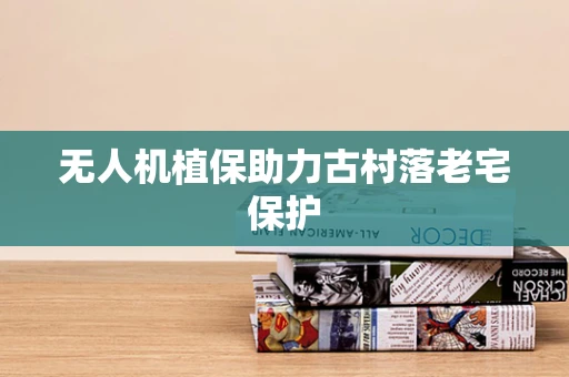 无人机植保助力古村落老宅保护