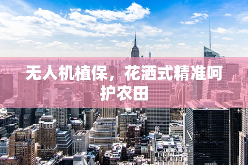 无人机植保，花洒式精准呵护农田