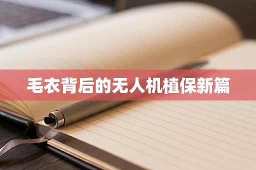 毛衣背后的无人机植保新篇
