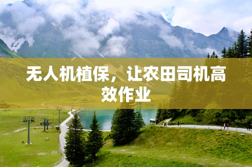无人机植保，让农田司机高效作业
