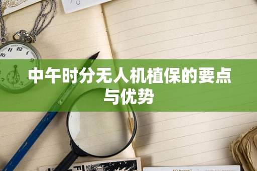 中午时分无人机植保的要点与优势