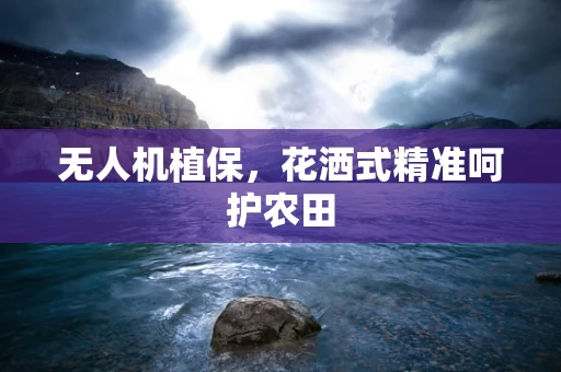 无人机植保，花洒式精准呵护农田