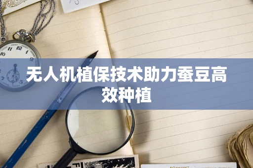 无人机植保技术助力蚕豆高效种植
