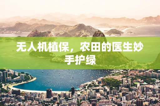 无人机植保，农田的医生妙手护绿