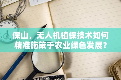 保山，无人机植保技术如何精准施策于农业绿色发展？