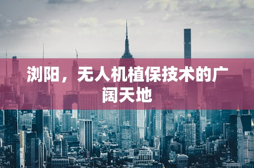浏阳，无人机植保技术的广阔天地