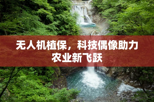 无人机植保，科技偶像助力农业新飞跃