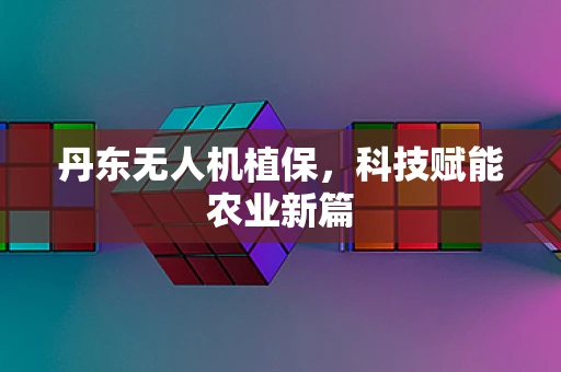 丹东无人机植保，科技赋能农业新篇