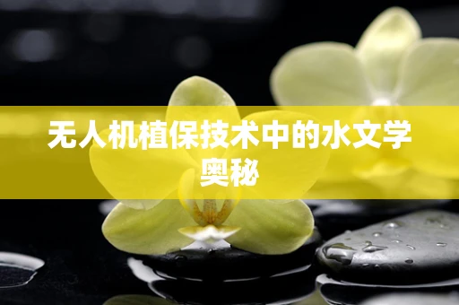 无人机植保技术中的水文学奥秘