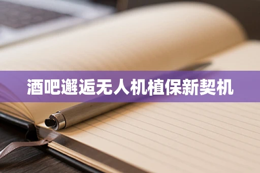 酒吧邂逅无人机植保新契机