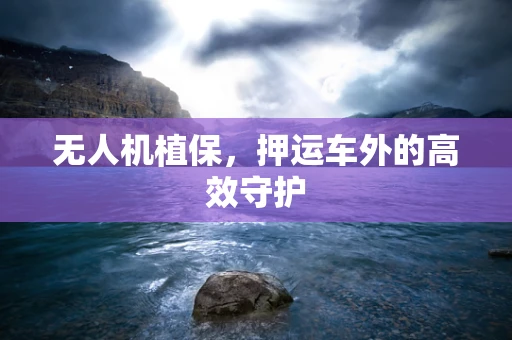 无人机植保，押运车外的高效守护