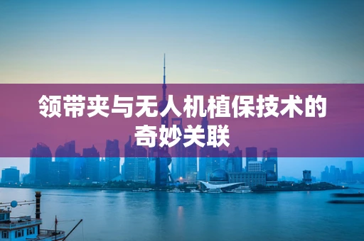 领带夹与无人机植保技术的奇妙关联