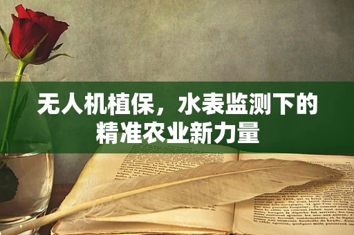 无人机植保，水表监测下的精准农业新力量