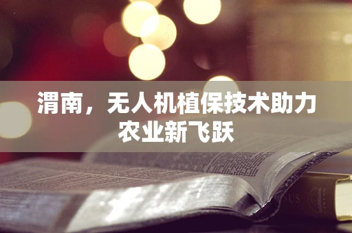 渭南，无人机植保技术助力农业新飞跃