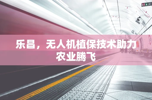 乐昌，无人机植保技术助力农业腾飞