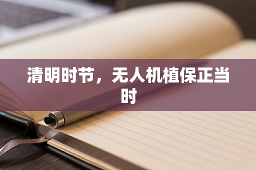 清明时节，无人机植保正当时