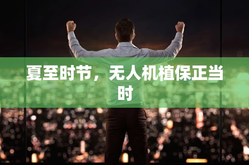 夏至时节，无人机植保正当时