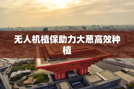 无人机植保助力大葱高效种植